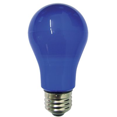 LED-Lampe FARBIG GLS E27 6W Blau 200°