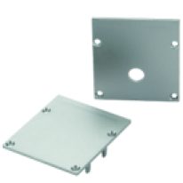LED Profil P01L, Endkappen 6 Stück, 3 mit Bohrung - 3 ohne, PC