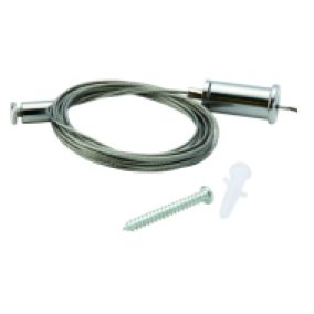 LED Profil P06H, AbhÃ¤ngeseil, 6 StÃ¼ck, 1,5m, inkl. DÃ¼bel und Schraube