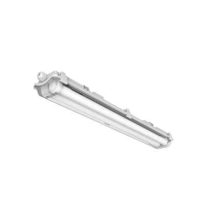 LED-Feuchtraumleuchte DAMP PROOF IP65 KOMPLETT MIT 2 LED RÖHRE 18W 1760lm 3000K 665mm