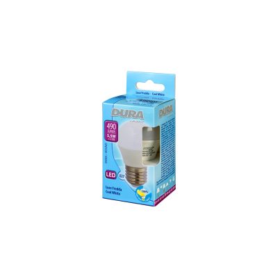 LED-Lampe E27 KUGEL LED 5W 490lm 6500K 240°