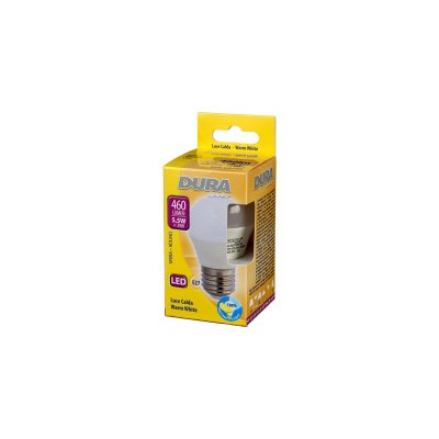 LED-Lampe E27 KUGEL LED 6W 460lm 3000K 240°