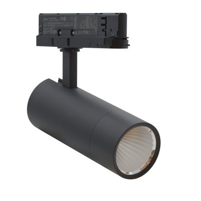 Stromschienenstrahler UNO TRACK LIGHT 29W 3200lm 3000K 36° Eurostandard IP20 Schwarz