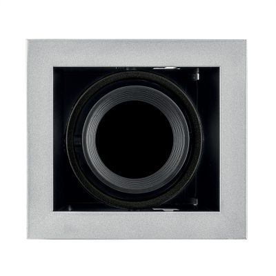 Leuchte DURABLE VERSENKTE EINSTELLBARE OPTIK Silbergrau/Schwarz GU10 IP20 110mm