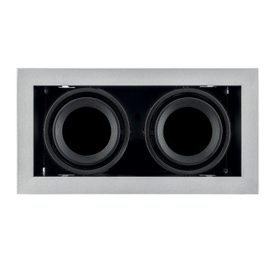 Leuchte DURABLE VERSENKTE EINSTELLBARE OPTIK Silbergrau/Schwarz GU10 IP20 107mm