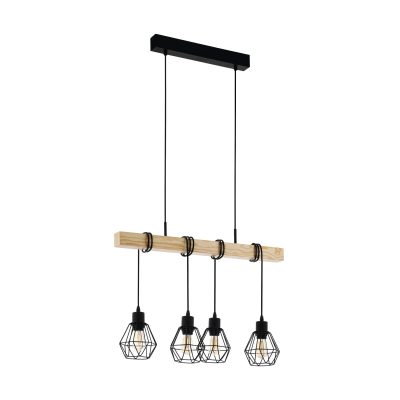 EGLO HL/4 SCHWARZ/EICHE-OPTIK TOWNSHEND 5