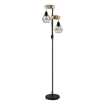 EGLO STL/2 SCHWARZ/EICHE-OPTIK TOWNSHEND 5
