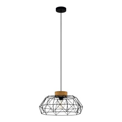 Eglo Leuchten PADSTOW Hängeleuchte Braun. Schwarz. 1-flammig