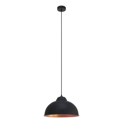 Eglo VINTAGE Hängeleuchte Kupferfarben. Schwarz. 1-flammig