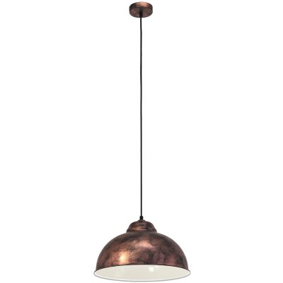 Eglo VINTAGE Hängeleuchte Dunkelbraun. Kupferfarben. 1-flammig