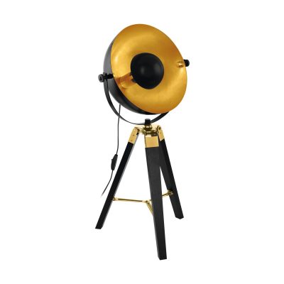 Eglo COVALEDA Tischleuchte Gold. Messing. Schwarz. 1-flammig