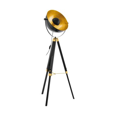 Eglo COVALEDA Stehleuchte Gold. Messing. Schwarz. 1-flammig