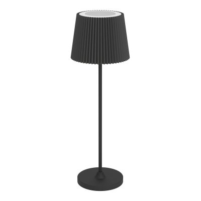 LEONERO Tischleuchte LED Schwarz, Fernbedienung
