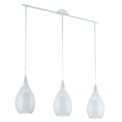 Eglo RAZONI Pendelleuchte Weiß. 3-flammig