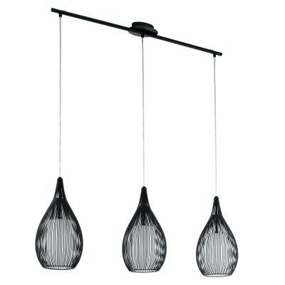 Eglo RAZONI Pendelleuchte Schwarz. 3-flammig