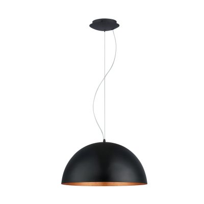 Eglo GAETANO 1 Pendelleuchte Kupferfarben. Schwarz. 1-flammig