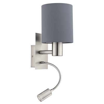 Eglo PASTERI Wandleuchte LED Nickel-Matt. 2-flammig