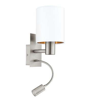 Eglo PASTERI Wandleuchte LED Nickel-Matt. 2-flammig