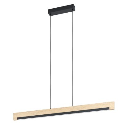 Eglo CAMACHO Hängeleuchte LED Braun. Schwarz. 1-flammig