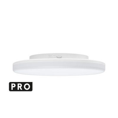 PUSH-Turn PRO LED-Deckenleuchte - Ø310mm, 20W, 2700-4000K, IP54, Weiss