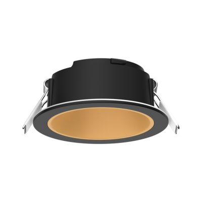 LED Downlight EXMO tiefer Rahmen Rund - Schwarz / Gold