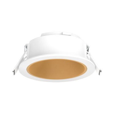 LED Downlight EXMO tiefer Rahmen Rund - Weiß / Gold