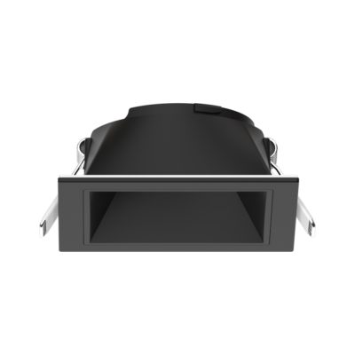 LED Downlight EXMO tiefer Rahmen Quadratisch (Eckiges Innenmaß) - Schwarz / Schwarz