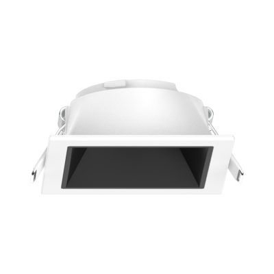 LED Downlight EXMO tiefer Rahmen Quadratisch (Eckiges Innenmaß) - Weiß / Schwarz
