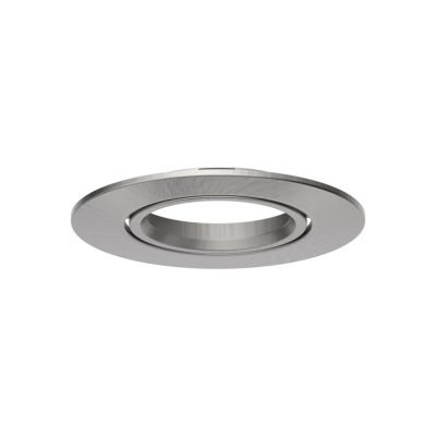 LED Downlight EXMO Einbaurahmen Rund Schwenkbar - Stahl gebürstet