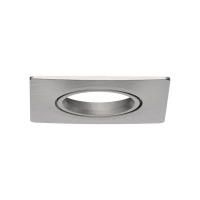 LED Downlight EXMO Einbaurahmen Quadratisch Schwenkbar - Stahl gebürstet