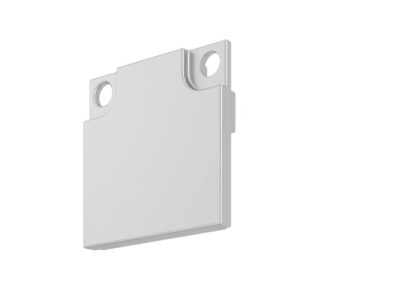 LED Alu Profil LEDLINE20 | STANDARD | Endkappe 10x20x20mm. Silber