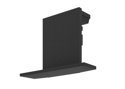 LED Alu Profil LEDLINE20 | RECESSED | Endkappe 10x34x26mm. Schwarz