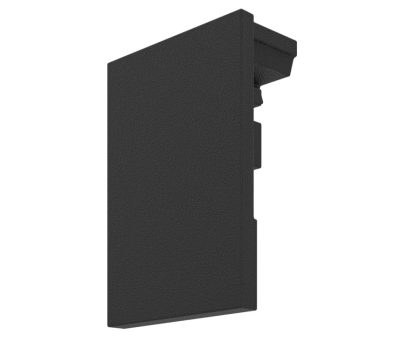 LED Alu Profil LEDLINE20 | H | Endkappe 10x20x29mm. Schwarz