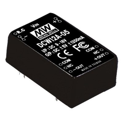 MEANWELL DCW12A-15 DC/DC-Conv 9-18V:+/-15V 400mA 12W