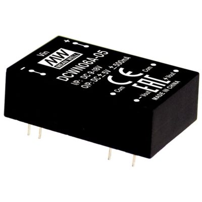 MEANWELL DCWN06C-15 DC/DC-Conv 36-72V:+/-15V +/-200mA 6W