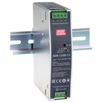 MEANWELL DDR-120A-48 DC/DC Conv 9-18V:48V 2,1A 100,8W