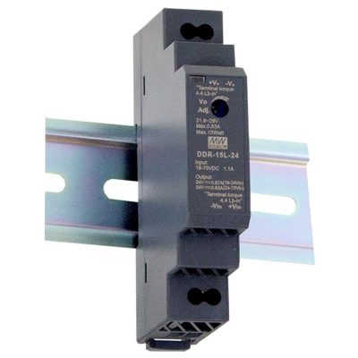 MEANWELL DDR-15L-24 DC/DC Conv 18-75V:24V 0,63A 15W