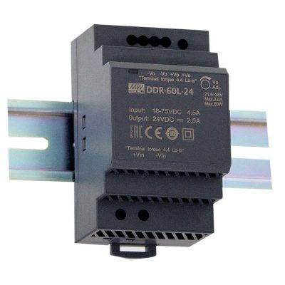MEANWELL DDR-60G-24 DC/DC Conv 9-36V:24V 2,5A 60W