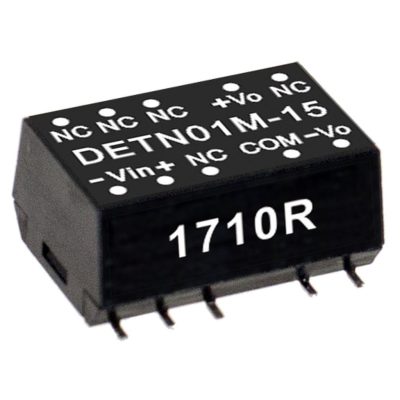 MEANWELL DETN01M-05 SMD-DC/DC-Conv 12:+/-5V +/-100mA