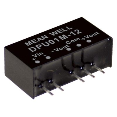 MEANWELL DPU01N-15 DC/DC-Conv 21,6-26,4V:+/-15V 33mA 1W