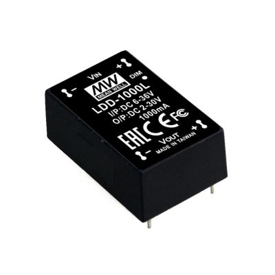 MEANWELL LDD-1000L DC/DC-LED-Driver 6-36V:1000mA