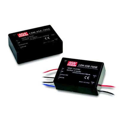 MEANWELL LDH-45A-350W DC/DC-LED-Driver 9-18V:350mA Litze