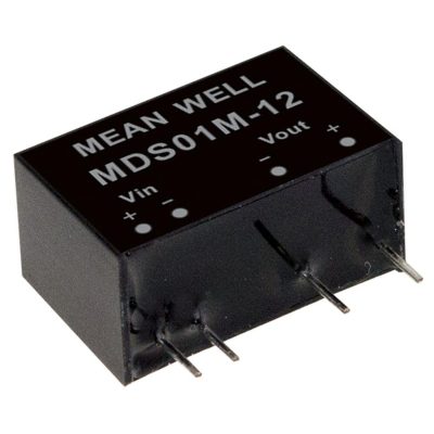 MEANWELL MDS01M-15 DC/DC-Conv 12:15V 67mA 1W