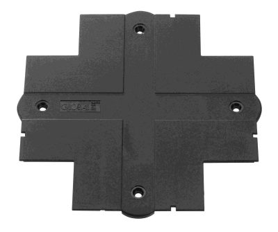 NORDIC | GLOBAL TRAC PRO | 4 Wege Abdeckplatte XTSF630 für DALI Stromschienen schwarz