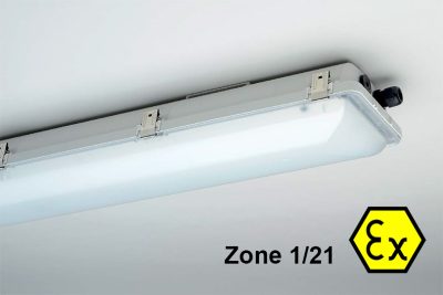 EX Leuchte LED | Wannenleuchte ExeLED1 | Zone 1/21 | 28W|4360lm | 6000K | IP66