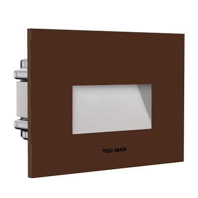 Wandeinbauleuchte 1001 PASO (AR) 3W 2700K Corten asymmetrisch breitstrahlend on/off