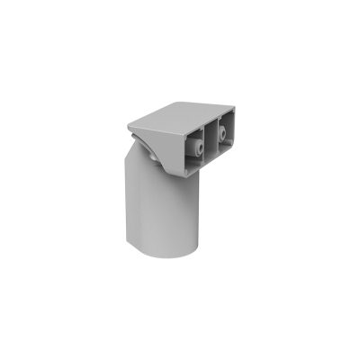Mastbefestigung für Masten Durchmesser 60 mm Farbe silber.