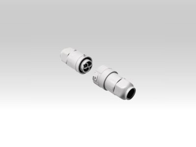 Steckverbinder dicht IP66 zur Verbindung 4P+E (16A - 400V).