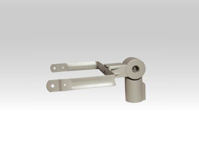 Verstellbare Masthalterung für Scheinwerfer, farbig lackiert.