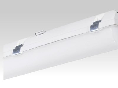 Satz aus 10 Edelstahlklammern für Leuchte mit 1272 mm Länge.